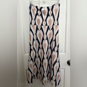 Spunk Wear Strapless M Dress Pockets Swing Skirt Perfect for Beach into Evening